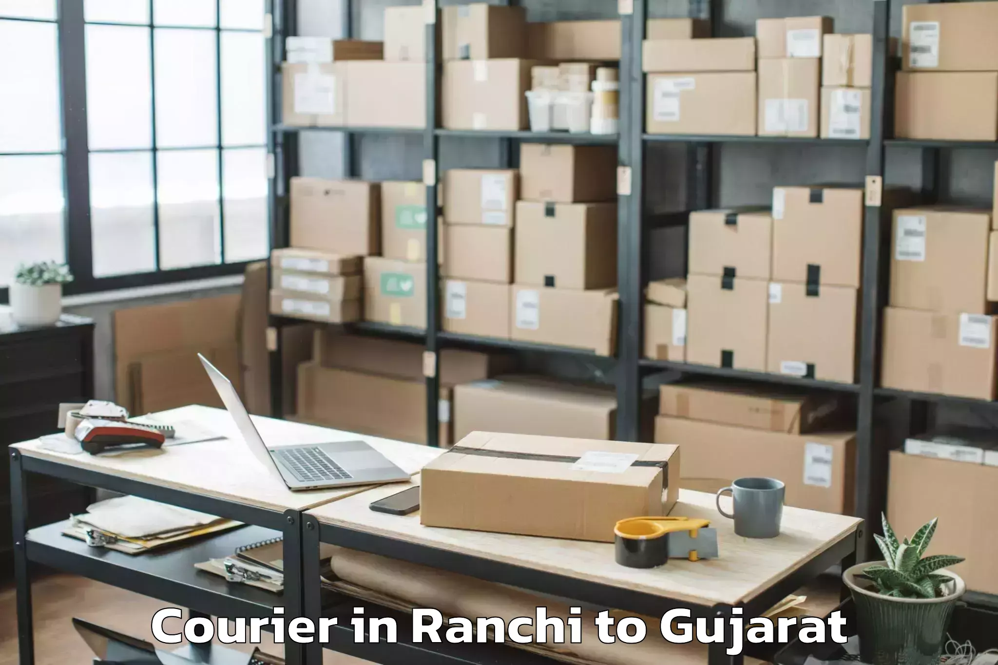 Top Ranchi to Sardarkrushinagar Dantiwada Ag Courier Available